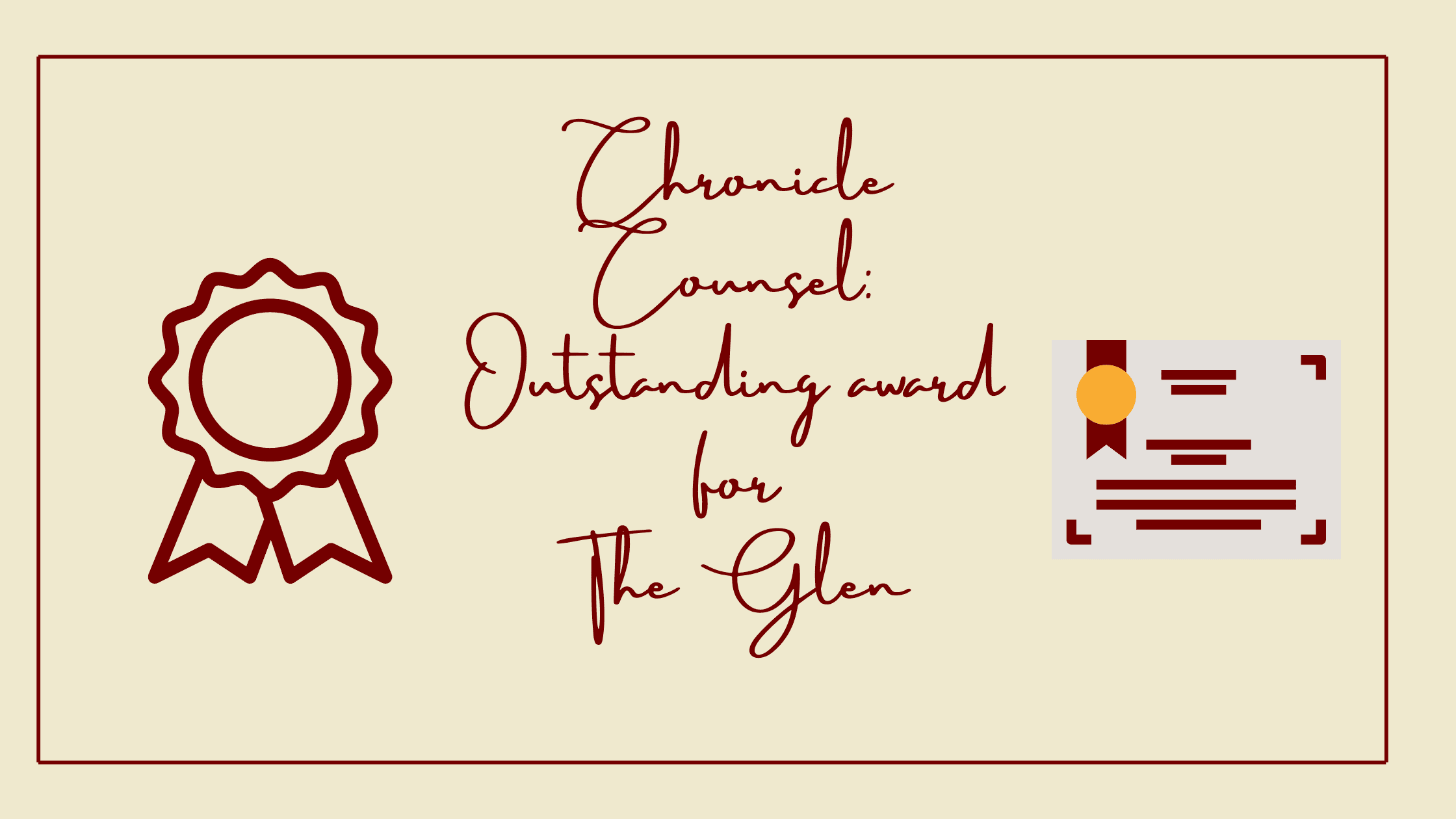 Outstanding Award for The Glen
