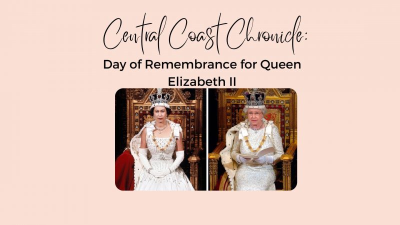 Picture of young Queen Elizabeth and as an older lady - text reads Day of Remembrance for Queen Elizabeth II