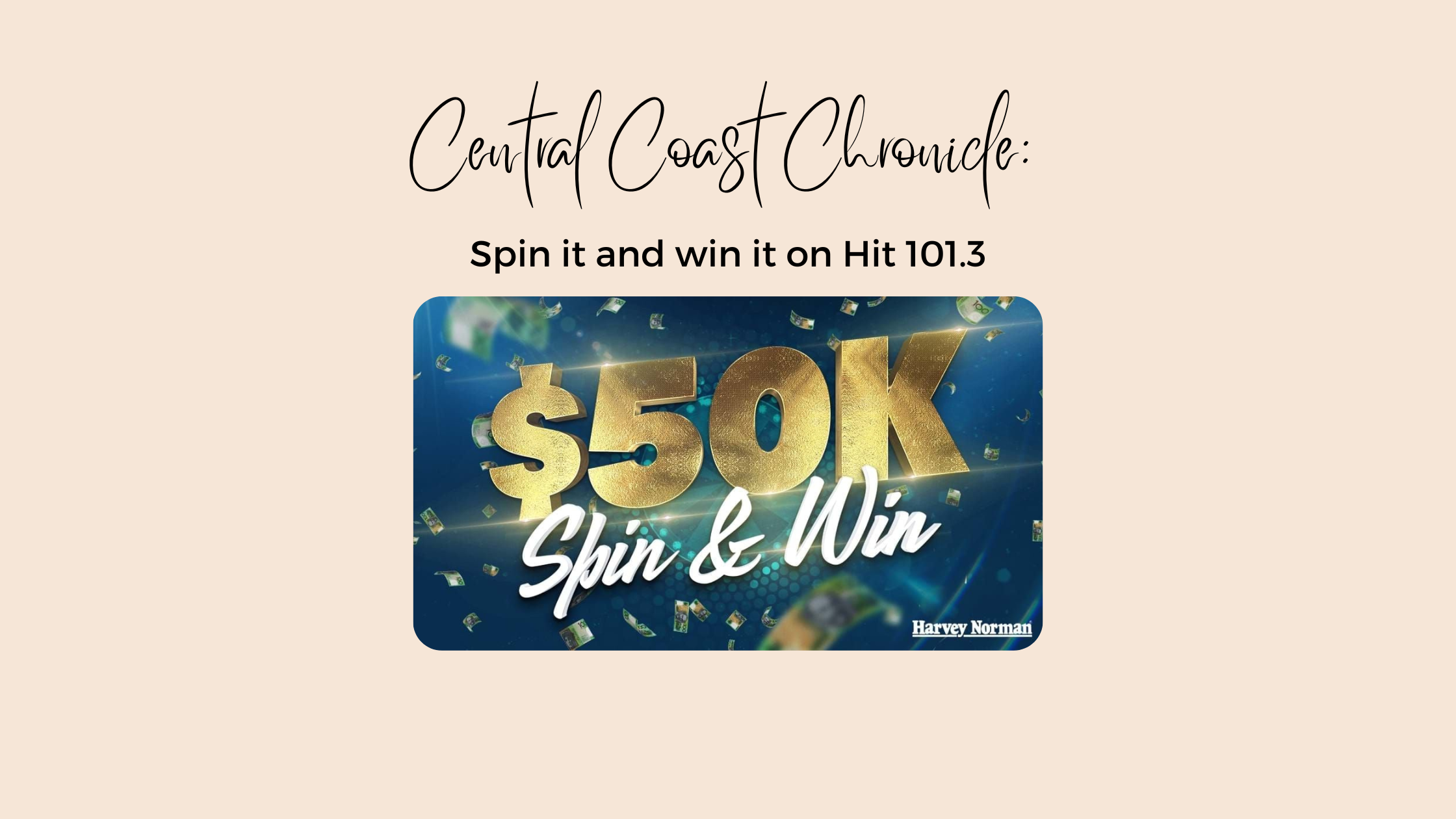 Spin it and win it on Hit 101.3